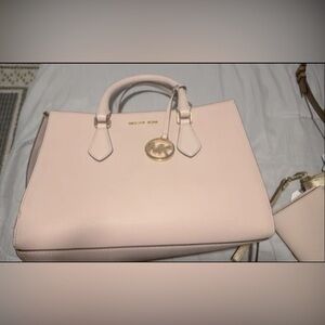 Pink medium sized Michael Kors Satchel